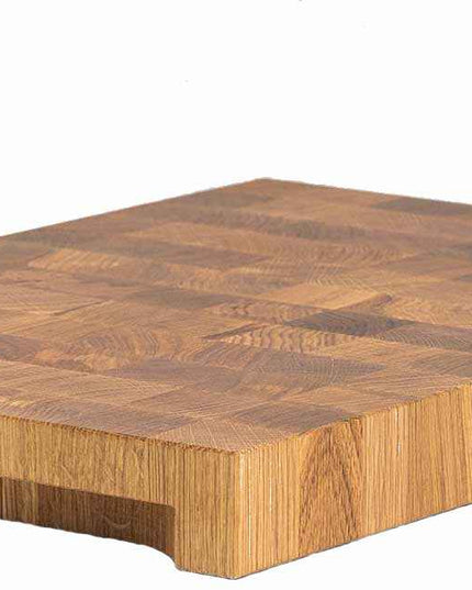 NXT Board Cutting Board Oak End Grain with Handle Grooves, 52.5 x 35 x 5.5 cm – Side View