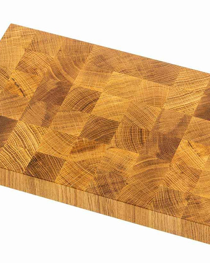 NXT Board Cutting Board Oak "S" End Grain 38 x 25.5 x 4.5 cm – Angled View