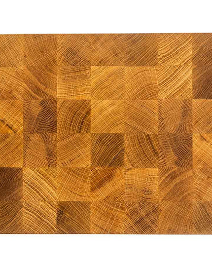 NXT Board Cutting Board Oak End Grain with Handle Grooves, 52.5 x 35 x 5.5 cm – Front View