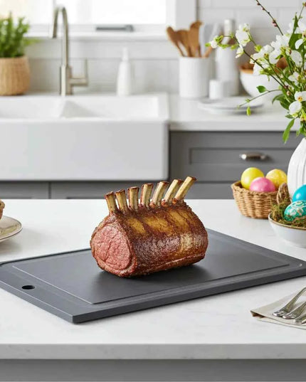 NXT Board Cutting Board black with juice groove – Detail view